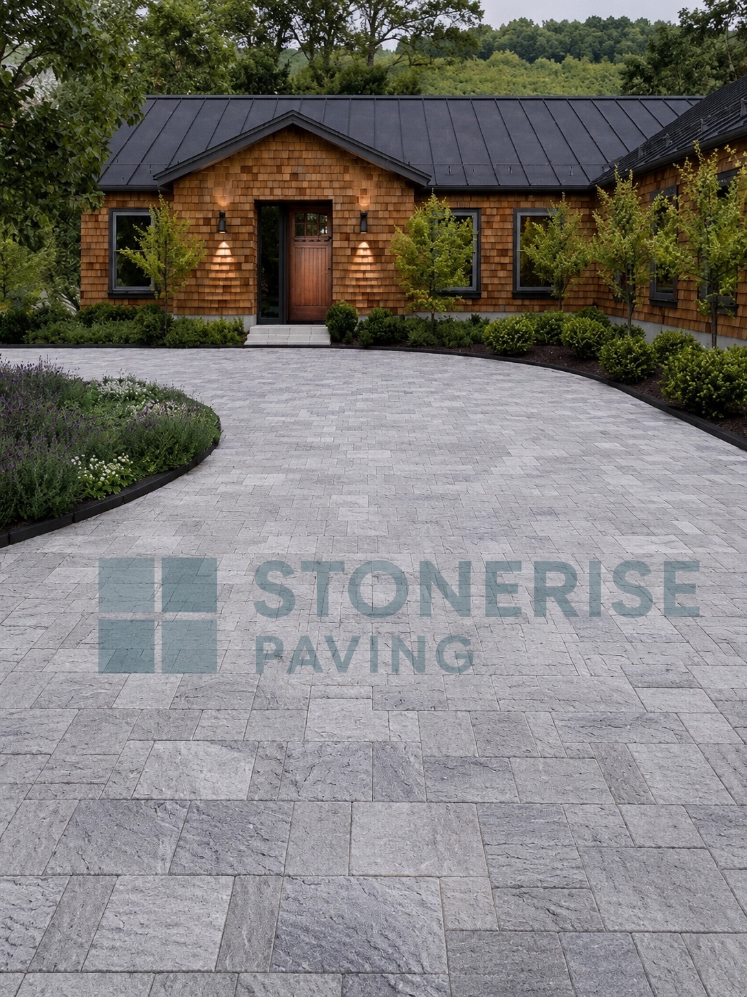 Driveway installation by StoneRise Paving