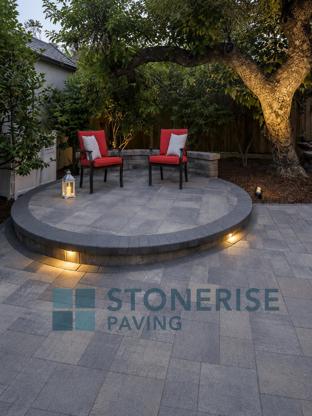 Patio installation by StoneRise Paving