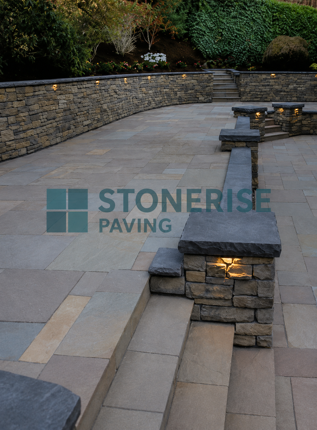 Patio installation by StoneRise Paving