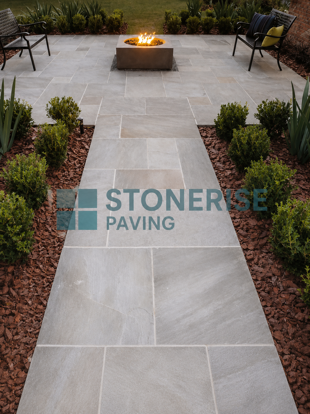Patio installation by StoneRise Paving