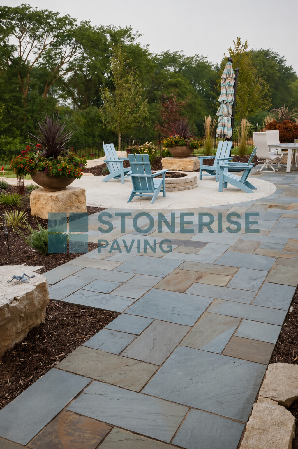 Patio installation by StoneRise Paving